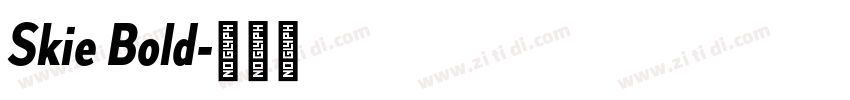 Skie Bold字体转换